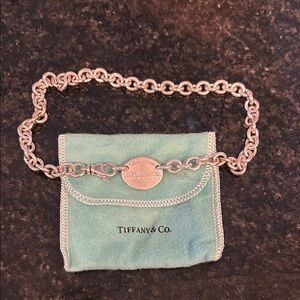 Tiffany & Co. Silver Chain Necklace with Pouch